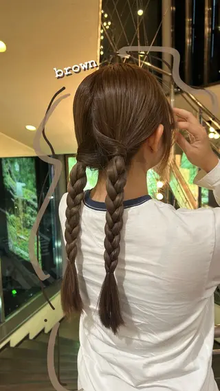 ロング カラー ありむらもえ/ 透明感カラーのヘアスタイル