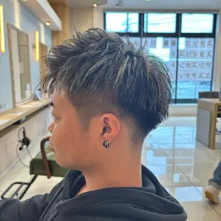 メンズ 温水 愛華のヘアスタイル