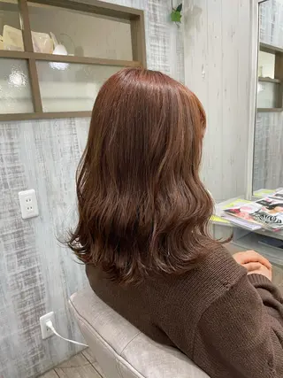 セミロング ネモトメイナ🌿 今月末で退職しますのヘアスタイル