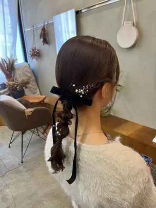 ヘアアレンジ 🌼花屋併設🌼 木下奈々望のヘアスタイル