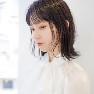 ミディアム 森 海のヘアスタイル
