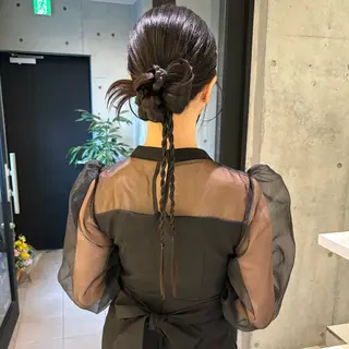 ロング ヘアアレンジ riko/レイヤー カット/ヘアセットのヘアスタイル