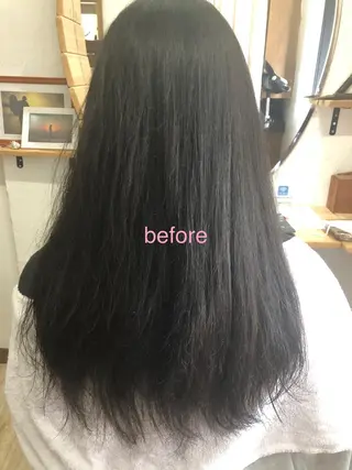 ロング 酸性縮毛矯正　美髪 特化サロン　八百村のヘアスタイル