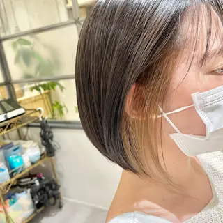 セミロング カラー パーマ ヘアアレンジ 高井瑠華🌼 ストカールカット特化のヘアスタイル