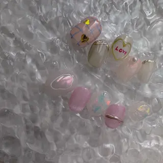 ネイル lili.nail y2k/長さ出しのネイルデザイン