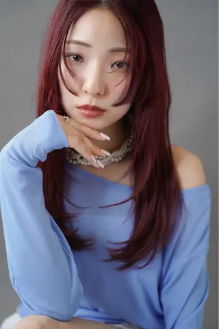 ロング カラー いしい りえのヘアスタイル