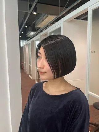 ミディアム マンツーマン 縮毛矯正/マユコのヘアスタイル