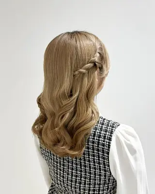 ヘアアレンジ ヘアセット/ミニボブ /レイヤー 山田寛菜のヘアスタイル
