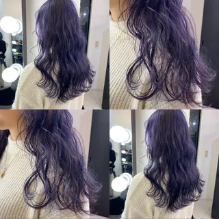 ロング カラー ヘアアレンジ MIYU/ニュアンス /ケアブリーチカラーのヘアスタイル