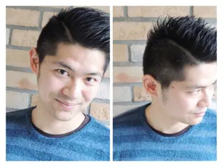 ショート メンズ 烏山 達也のヘアスタイル