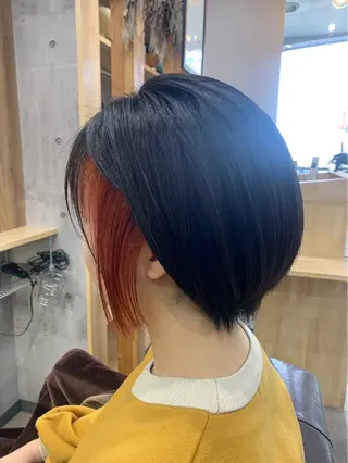 ショート カラー hair salon mementoのヘアスタイル