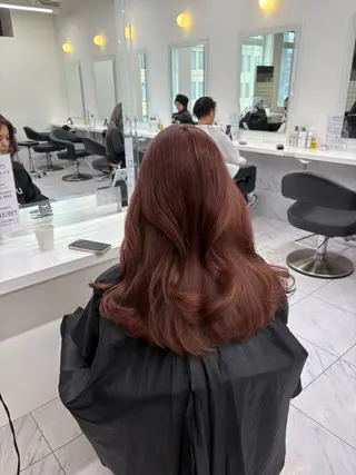 カラー 透明感ベージュ🤎 ナチュラルレイヤーのヘアスタイル