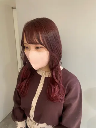 セミロング カラー ヘアアレンジ ボブ /ニュアンス/ satomi🧸💖のヘアスタイル