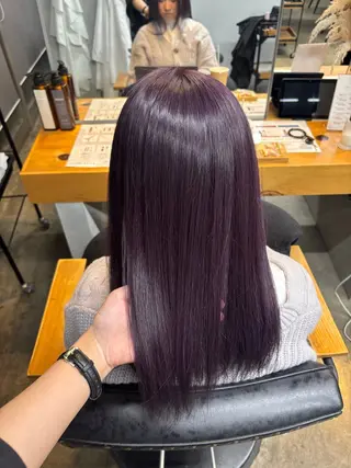 セミロング カラー ROCCOeast AKARIのヘアスタイル