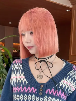 ショート レイヤー/ブリーチ ♥️【木坂 桃歌】のヘアスタイル