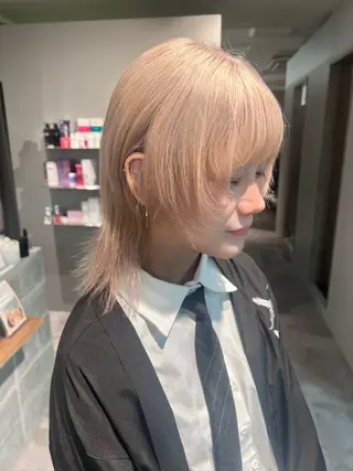 ミディアム カラー やの ゆきなのヘアスタイル