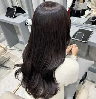 ロング カラー 髪質改善個室salon N  北千住所属・オリーブカラー/ ピンクカラー/みさきのヘアスタイル