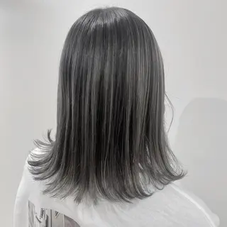 ミディアム カラー マンツーマン女性 美容師 奏のヘアスタイル