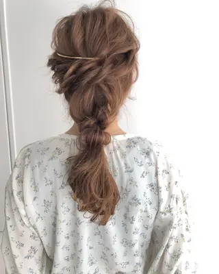 セミロング ヘアアレンジ 柳澤 興輝のヘアスタイル