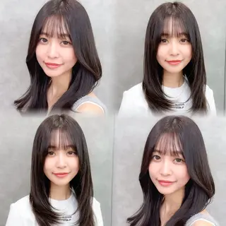 セミロング カラー 🇰🇷韓国レイヤー 錦糸町【北山謙三】のヘアスタイル
