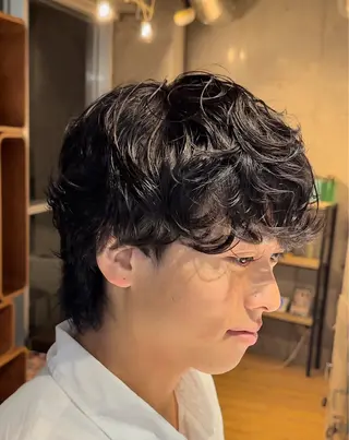 ショート カラー メンズ fifth原宿/ パーマ特化/今村圭一のヘアスタイル