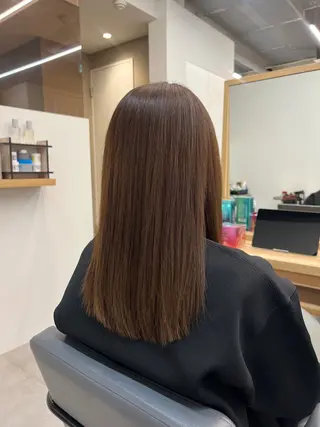 セミロング カラー Ore🫧タナカマヤ /柔らかい質感カラーのヘアスタイル