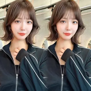 ミディアム カラー 水光艶カラー/ 艶ブリーチ/颯のヘアスタイル