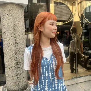 ロング カラー 赤みゼロ/透明感 カラー🌿KANTAのヘアスタイル