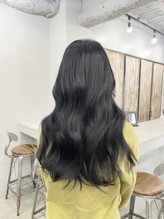 セミロング カラー 韓国ヘア🫧 KAZUTOのヘアスタイル