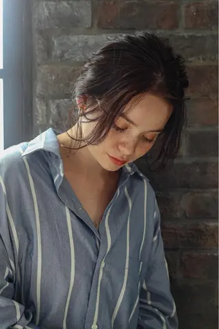 ミディアム 【完全個室】髪質改善 暖色カラー/山崎唯奈のヘアスタイル