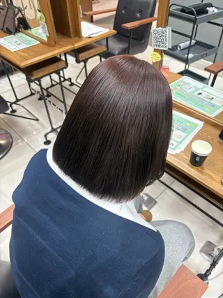 ショート 艶髪/透明感カラー 🫧韓国ヘアのヘアスタイル