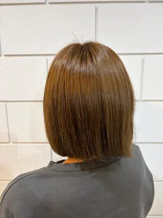 ミディアム カラー 土屋 梓咲のヘアスタイル