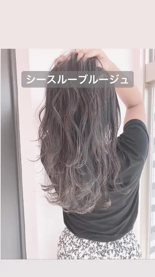 ロング カラー 店長 小池アキトのヘアスタイル