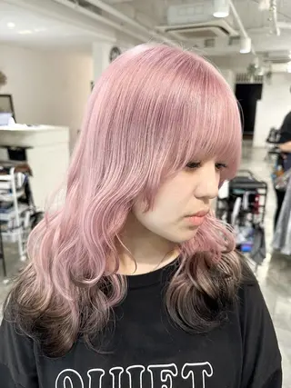 セミロング カラー ｉｌｉ 大阪のヘアスタイル