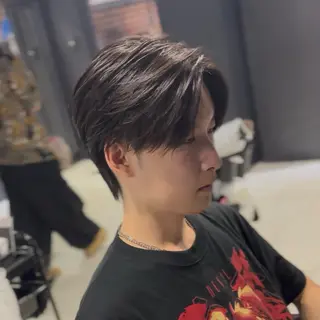 ミディアム パーマ センターパート支持率 No.1【心斎橋】のヘアスタイル