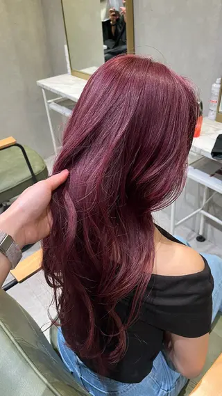 ロング カラー 新宿/ヘアカラー AiNAのヘアスタイル