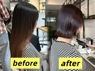 ショート カラー 銀座/髪質改善カラー /ボブ/本田 聖のヘアスタイル
