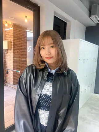 ミディアム カラー 🎀ダブルカラー/ ピンク×ガーリー🎀のヘアスタイル