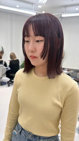 ミディアム カラー 🪭risa 暖色/レイヤー🪭のヘアスタイル