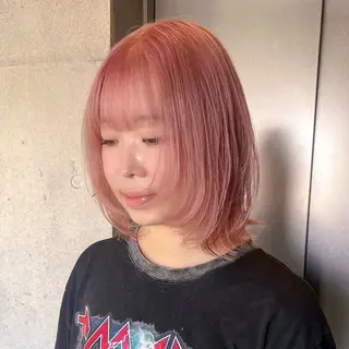 ショート カラー 柔め透明感血色カラー 暖色/レイヤー/ゆいのヘアスタイル