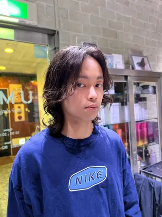 ミディアム メンズ UMM daichi メンズパーマのヘアスタイル