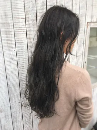 ロング カラー ケアブリーチ 坪井佑樹のヘアスタイル