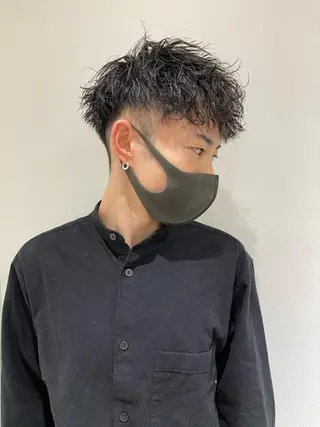 ショート パーマ メンズ 早瀬裕之 パーマのヘアスタイル