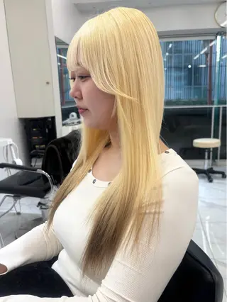 セミロング 🩶大人韓国ヘア 渋谷/Satsukiのヘアスタイル