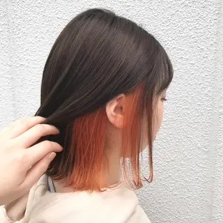 ミディアム カラー LUXBE LUCE ひなののヘアスタイル