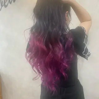 ロング カラー デザインカラー/ ジュンナのヘアスタイル