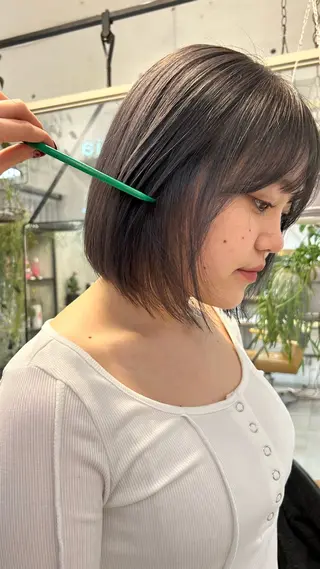 ショート カラー じゅわっと暖色カラー 🍊Moemiのヘアスタイル