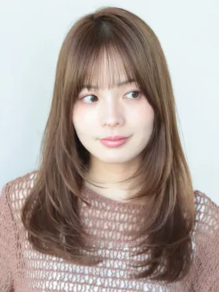 セミロング カラー 髙木美緒🌿 レイヤー/アレンジのヘアスタイル