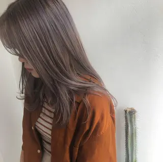 ロング カラー ボブ/ミディアム RIONAのヘアスタイル
