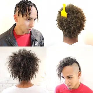 パーマ 東風上 亮介のヘアスタイル